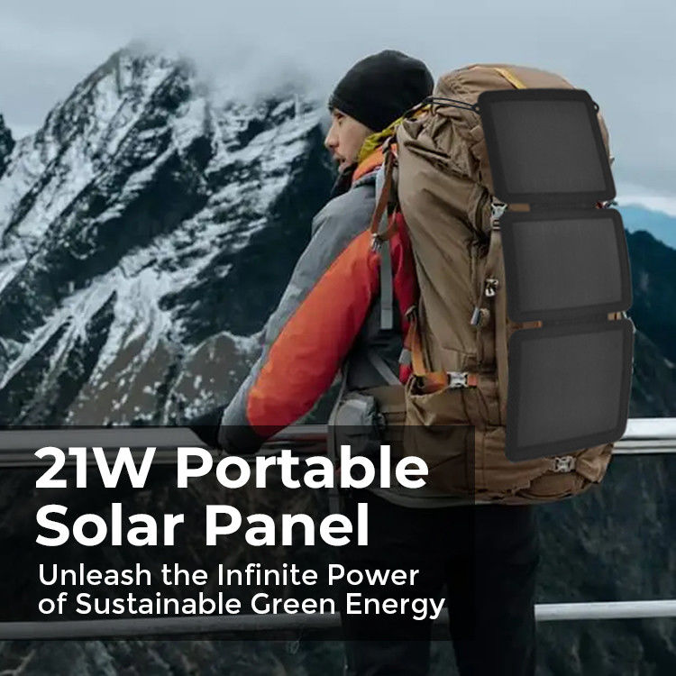 Außencamping MONO Solarzelle 21W Solarladegerät mit USB-Anschluss Effizienz 24%