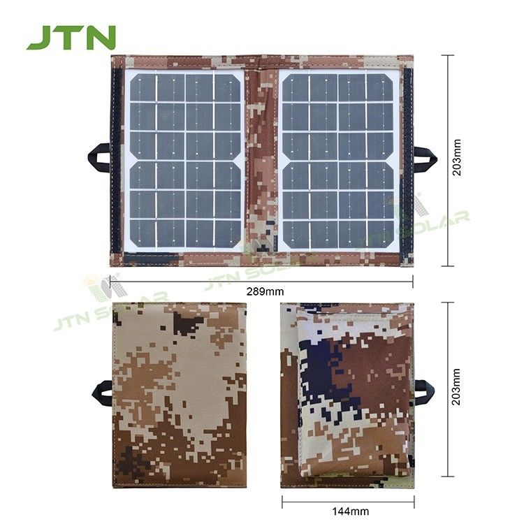156.75mmx156.75mm Zellgröße 6W Solaranlage Portable und faltbar für Outdoor-Camping
