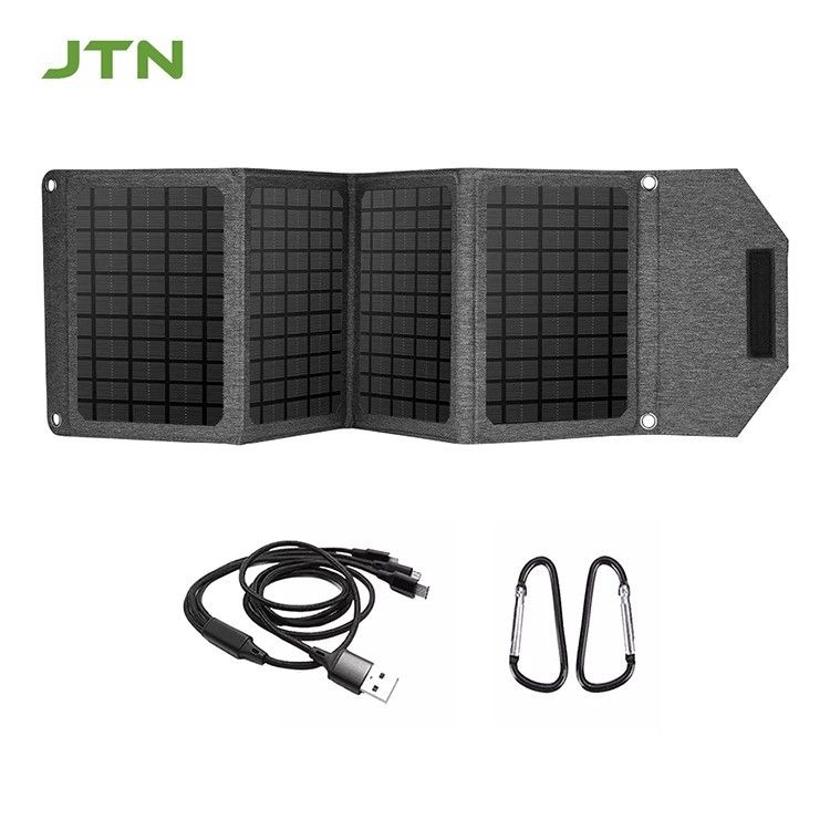 MPPT-Technologie Portable Solar Charger 24w Klappsolarplatte zum Laden von Telefonen