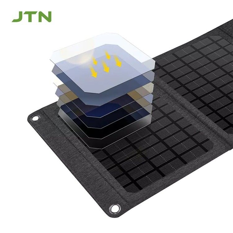 MPPT-Technologie Portable Solar Charger 24w Klappsolarplatte zum Laden von Telefonen