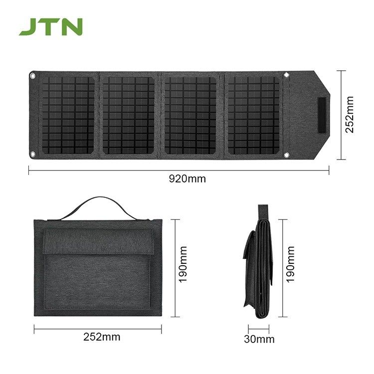 Aufklappbares Solarpanel-Ladegerät 24W/30W für Laptop und Telefon im Freien