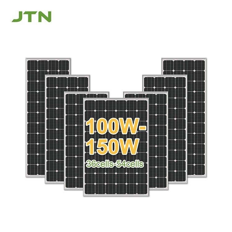 Schwarze Schindel 100W 170W schwarze Mono-PV-Platte mit PET/ETFE/GLACE Oberflächenmaterial