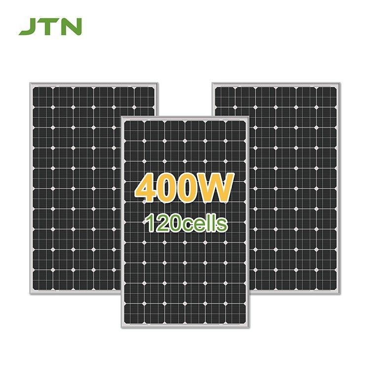 400 Watt schwarzes Solarpanel mit Glasoberflächenmaterial und 12-jähriger Fertigung