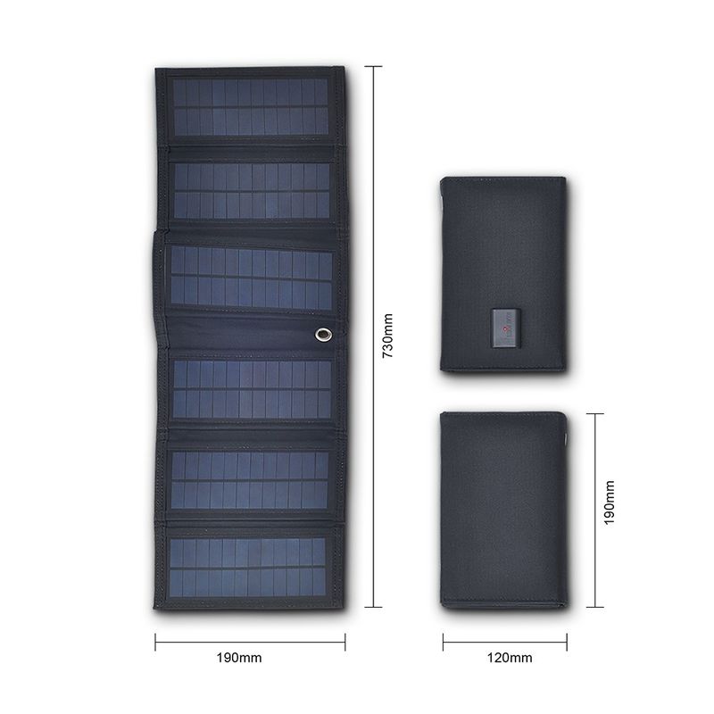 Solarzellen 14w 15w Klapp-Solartelefon-Ladegerät mit PET/ETFE Oberflächenmaterial