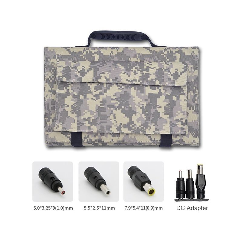 Aufklappbare Solarzelle 60W 12V USB3.0 für Mobiltelefon Wasserdicht tragbare Solarklapptasche
