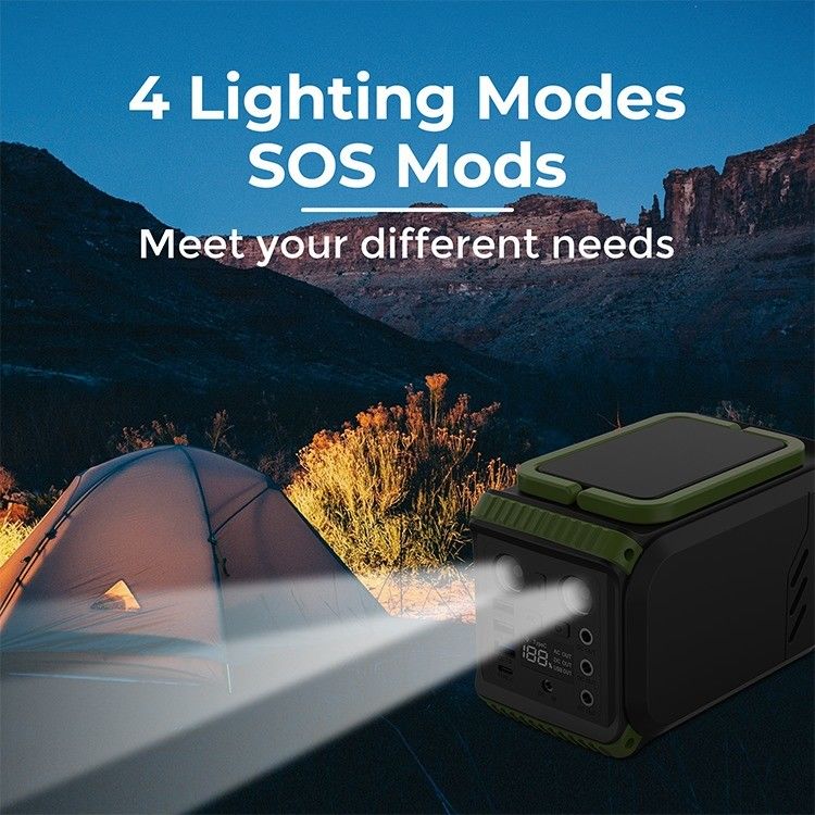 Außen Camping Solar-Panel Powerstation tragbare Generator Lifepo4 Lithium 110V 200W