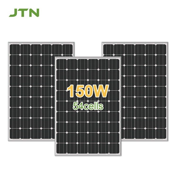 18V 24V schwarze mono-kristalline Solarzelle Dünnfilm-PV-Panels 150W 160W 170W 180W