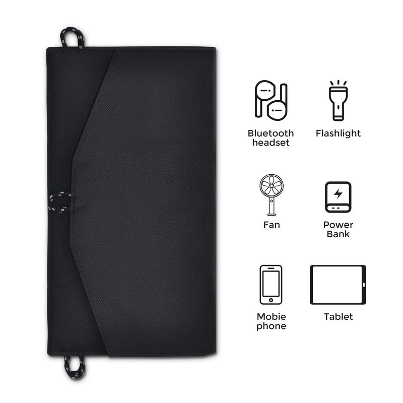 740g Solarpower ETFE 3 Falte 21w 20w Klappsolarplatte Portable Klappsolar-Ladegerät für Telefon