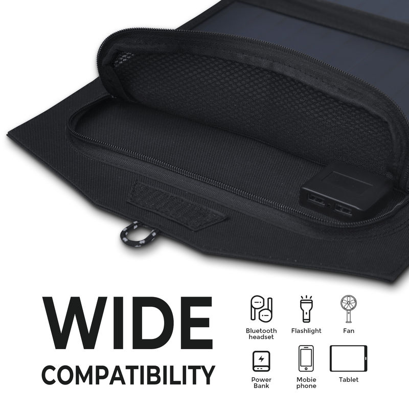 740g Solarpower ETFE 3 Falte 21w 20w Klappsolarplatte Portable Klappsolar-Ladegerät für Telefon