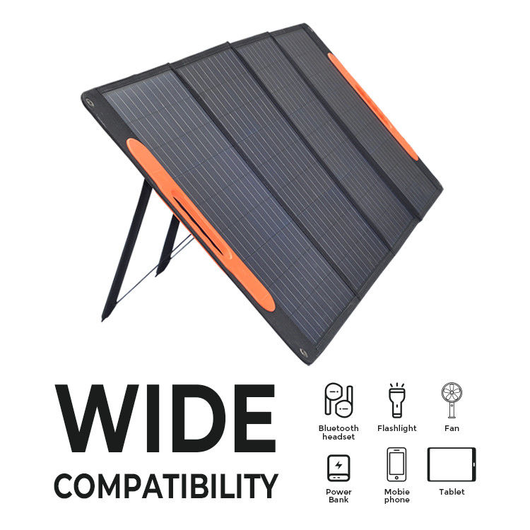 Flexible Leichtgewicht Portable Solarmodule Monokristallines Silizium für Wohnwagen im Freien 120w