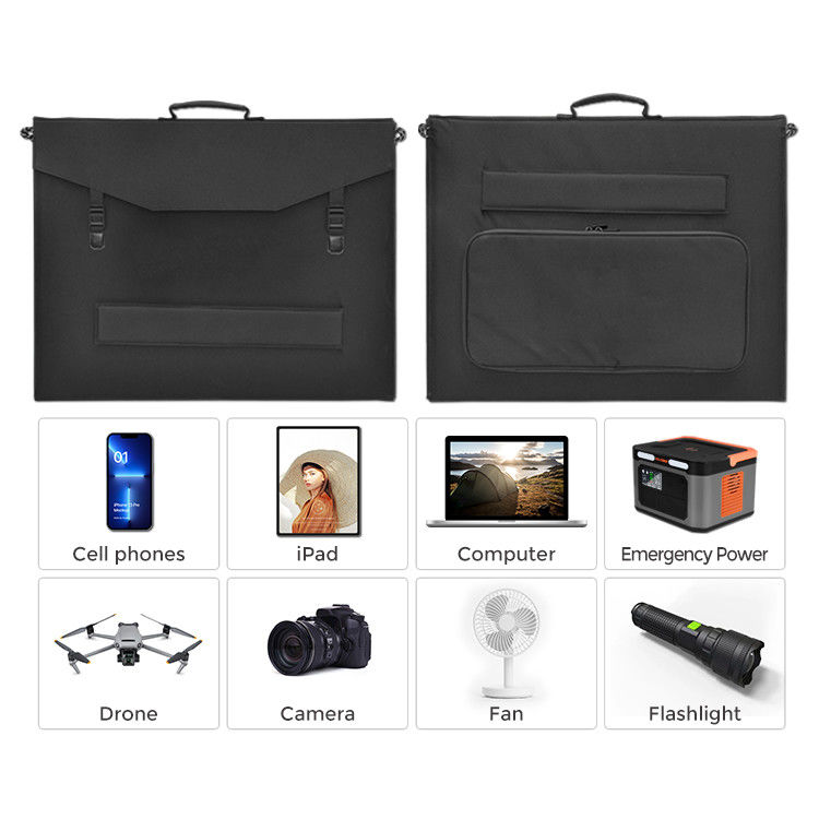 Mono-klappbares Solarpanel Portable Solarenergy Charger 200W Typ-C Ausgang 9V